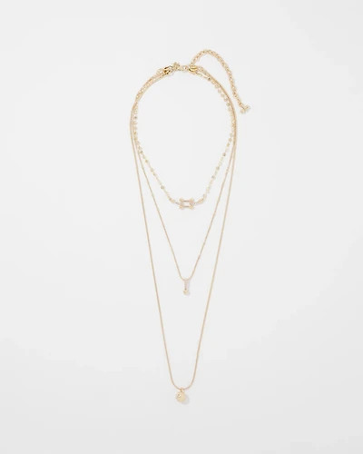 Ball Chain + Pavé Convertible Necklace