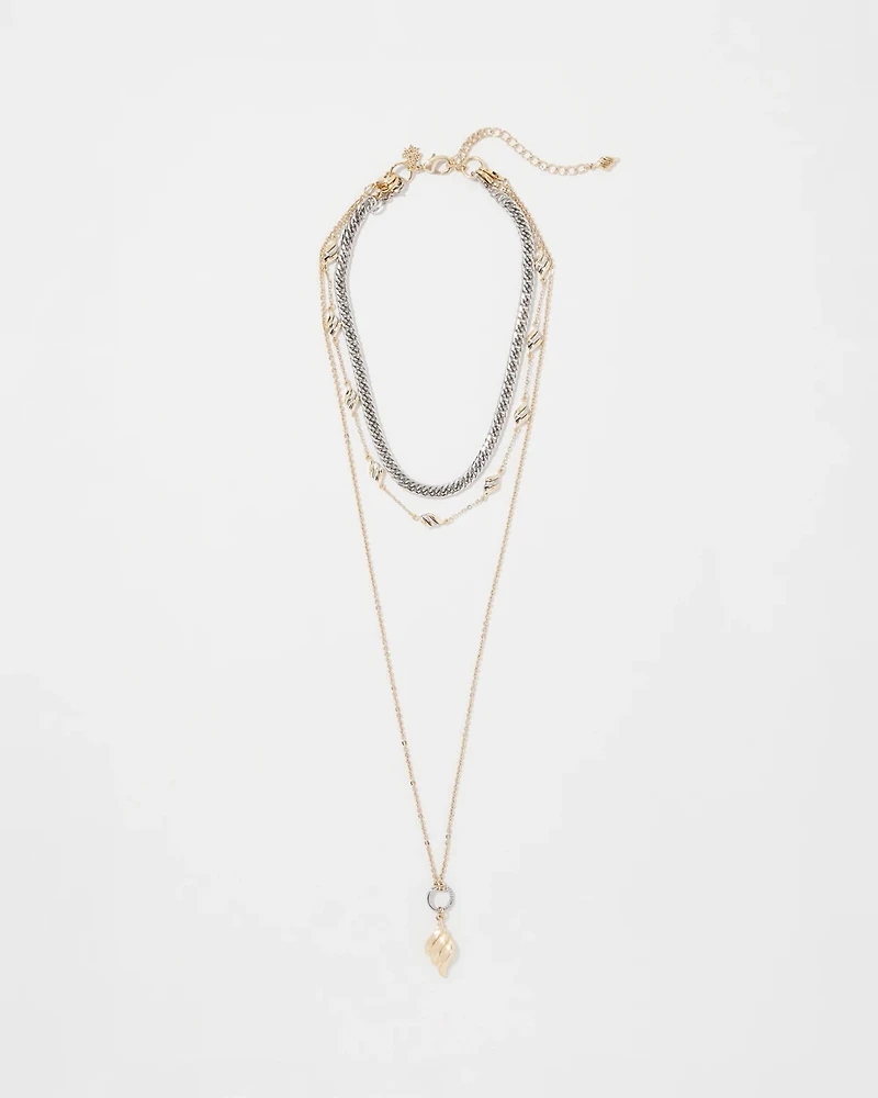 Sculptural Wave Convertible Necklace