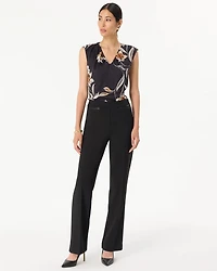 Knit Crepe High-Rise Riley Trouser