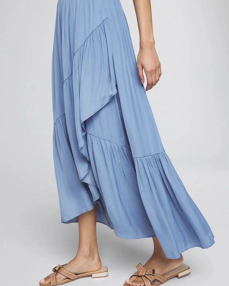 Ruffle Midi Skirt