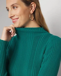 Ribbed Mockneck Sweater