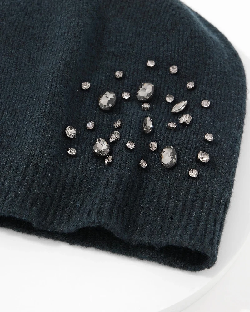 Rhinestone Beanie Hat