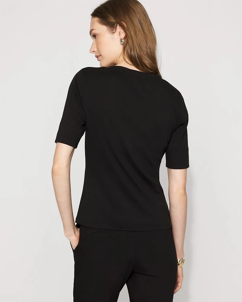 Elbow Sleeve Charm Tee