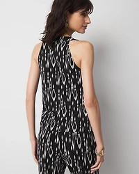 Hardware Detail Cowl Neck Jersey Tank