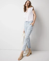Mid-Rise Pret-A-Pedi Straight Cropped Pant