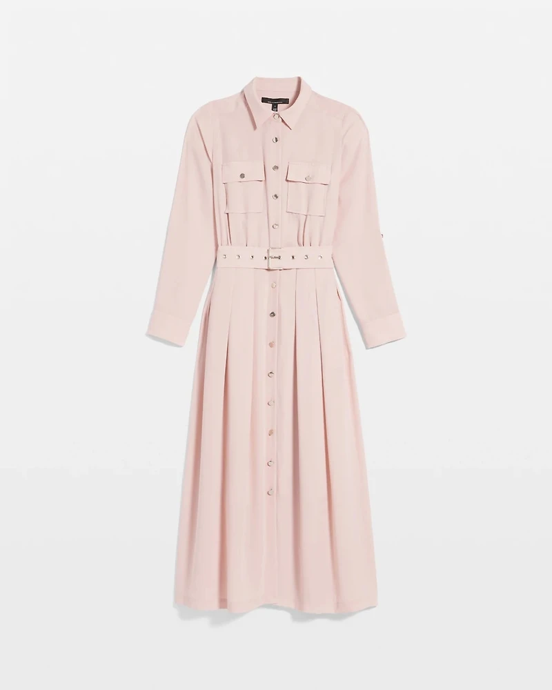 Long Sleeve Utility Shirt Dress
