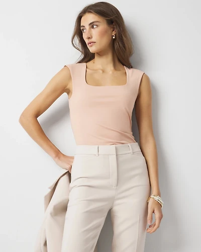 WHBM FORME™ All Ways Stretch Square Neck Top