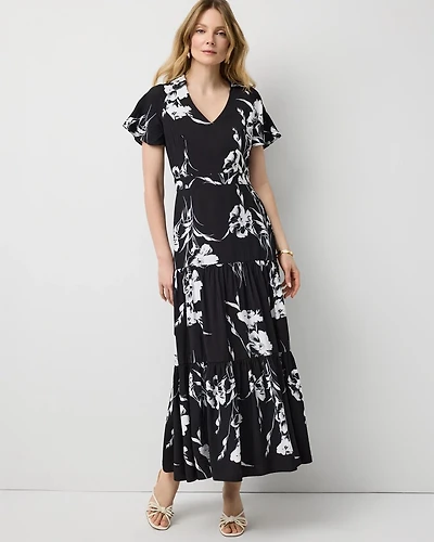 Tiered Midi Dress
