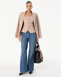 Petite Luxe Stretch Scoop Neck Vest