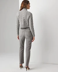 Foil Stripe Straight Jeans