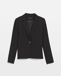 Single-Button Stretch Scuba Blazer
