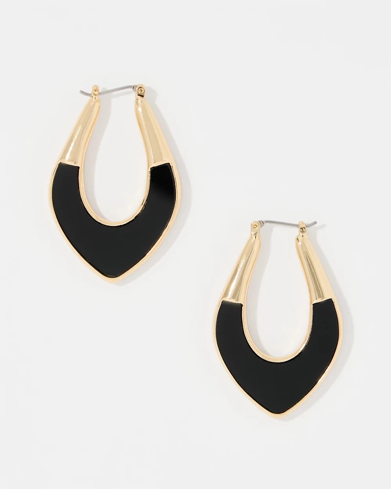 Mother of Pearl Hoop Earrings