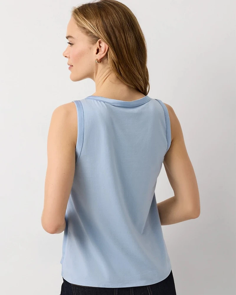 Satin Front Shell Tank