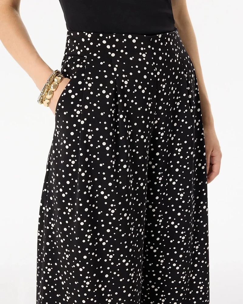 Pleated Wide Leg Pant