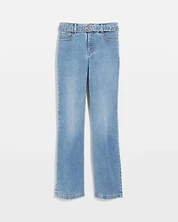 High-Rise Belted Trouser Ease Jean