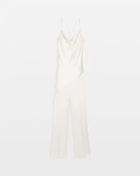 Fringe Satin Jumpsuit