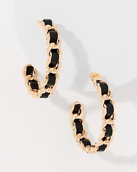 Twist Detail Hoop Earrings