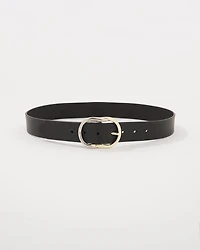 Mixed Metal Buckle Belt