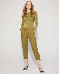 High-Rise Pret Studded Relaxed Ankle Pant