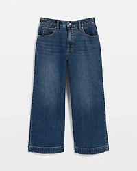 High-Rise Wide-Leg Culotte Jean