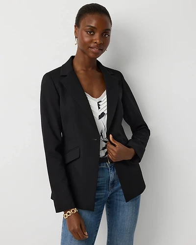 WHBM® Luxe Stretch One-Button Blazer