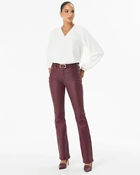 Coated Micro Bootcut Jeans