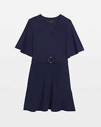 Matte Jersey Belted Kimono Dress