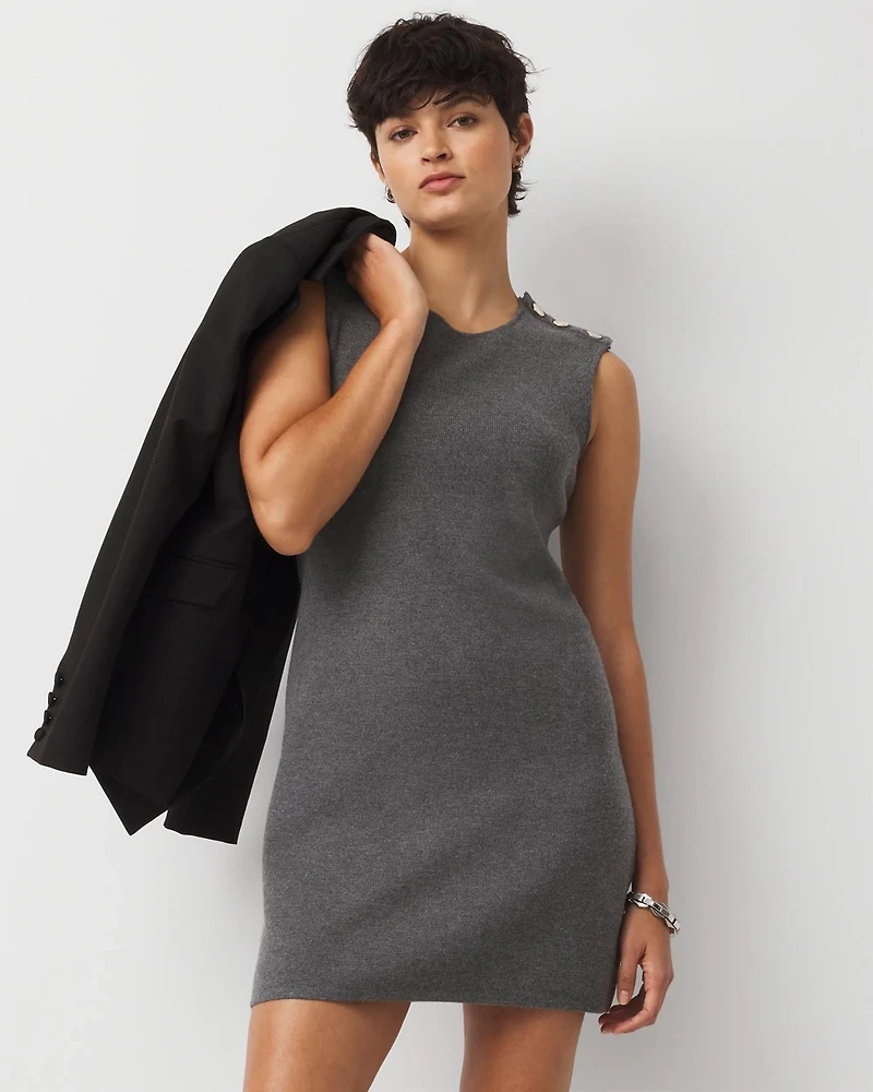 Convertible Sweater Mini Dress