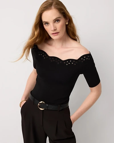 WHBM FORME™ Sculpt Stretch Off-The-Shoulder Top