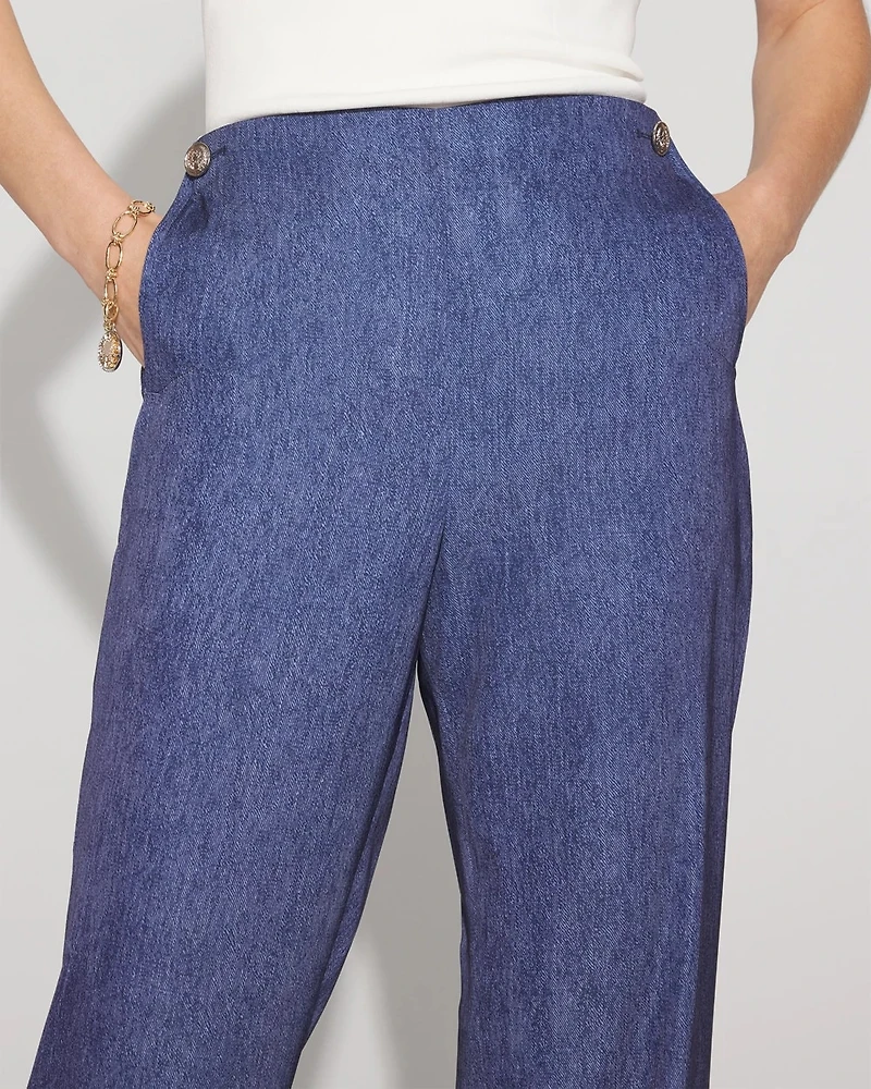 Denim Print Trouser
