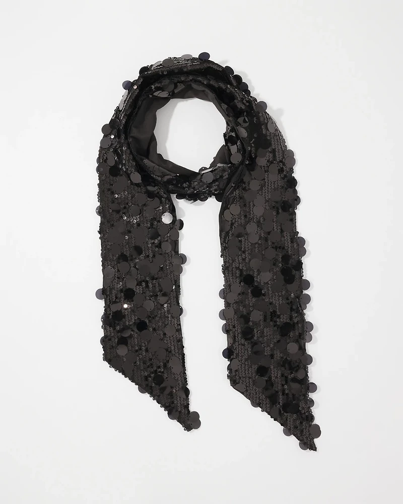 Sequin Skinny Scarf