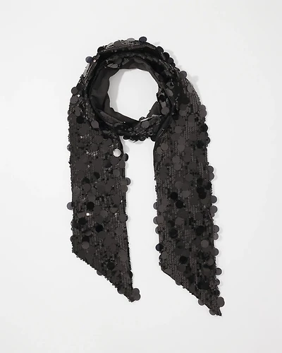 Sequin Skinny Scarf