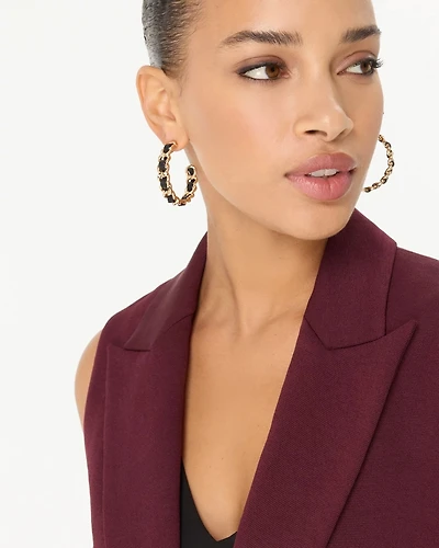 Twist Detail Hoop Earrings