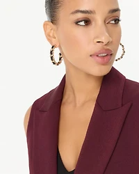 Twist Detail Hoop Earrings