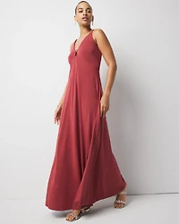 Petite Hardware Jersey Maxi Dress