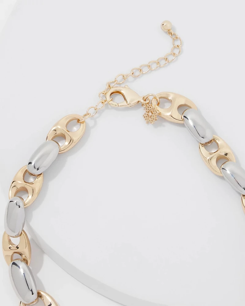 Gold + Silver Mariner Links Necklace