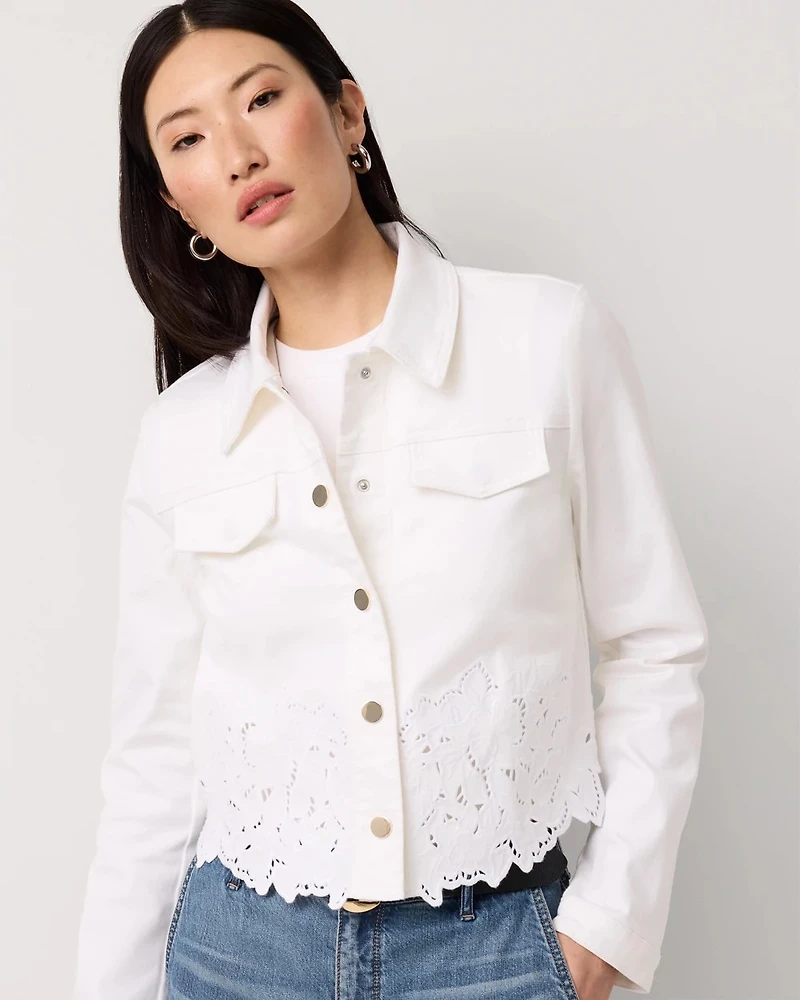 Cutwork Denim Jacket
