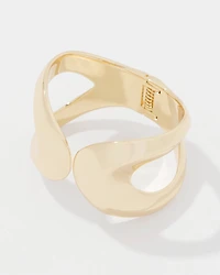 Gold Sculptural Cuff