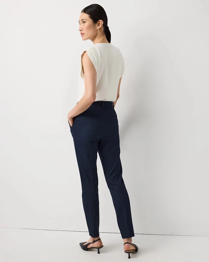Denim-Look Elle Slim Ankle Pant