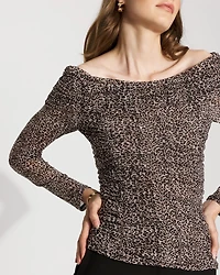 Off-The-Shoulder Mesh Top