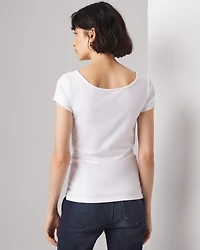 WHBMFORME™ All Ways Stretch Scoop Neck Tee