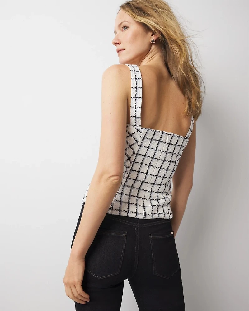 Plaid Bustier