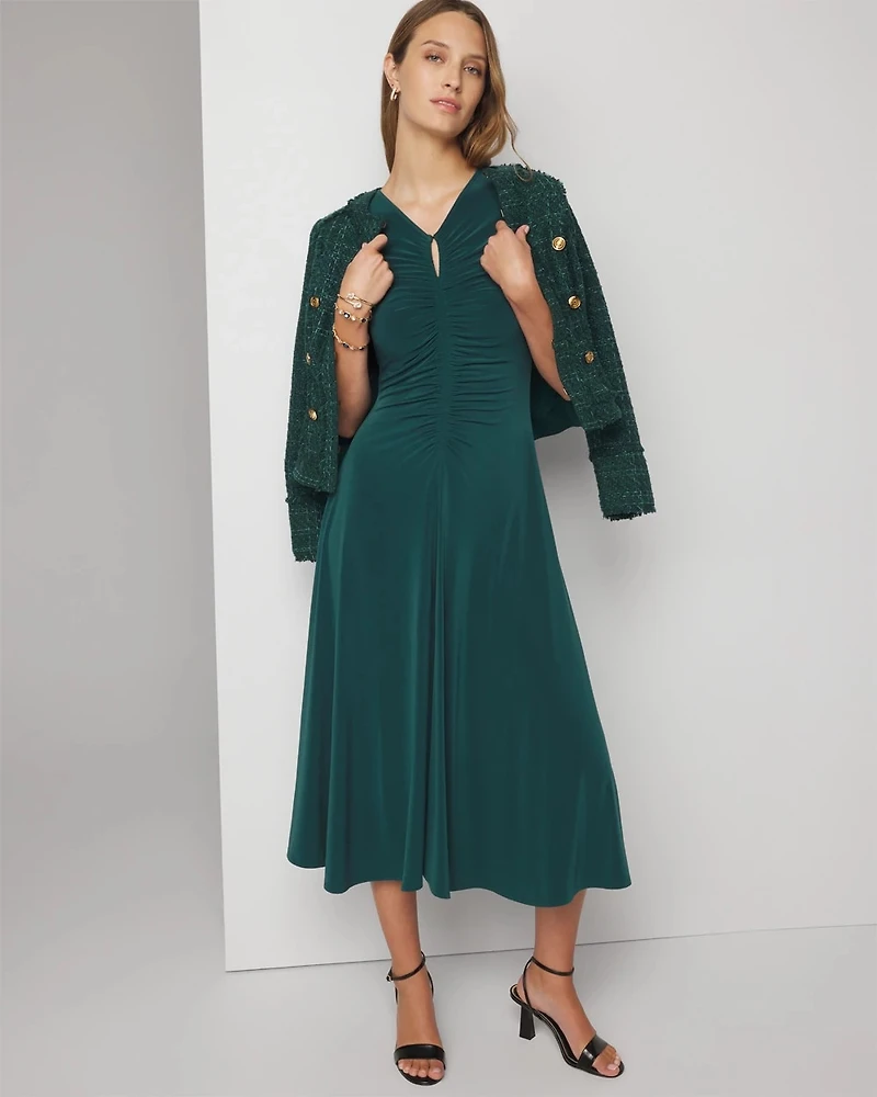 Short Sleeve Keyhole Dress