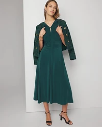 Short Sleeve Keyhole Dress