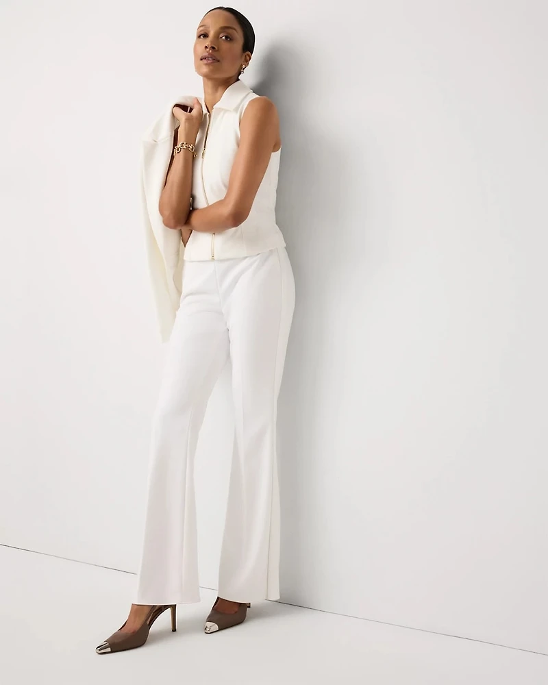 Knit Crepe Pull-On Piper Flare