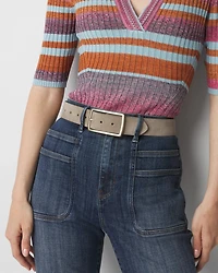 Suede Denim Belt