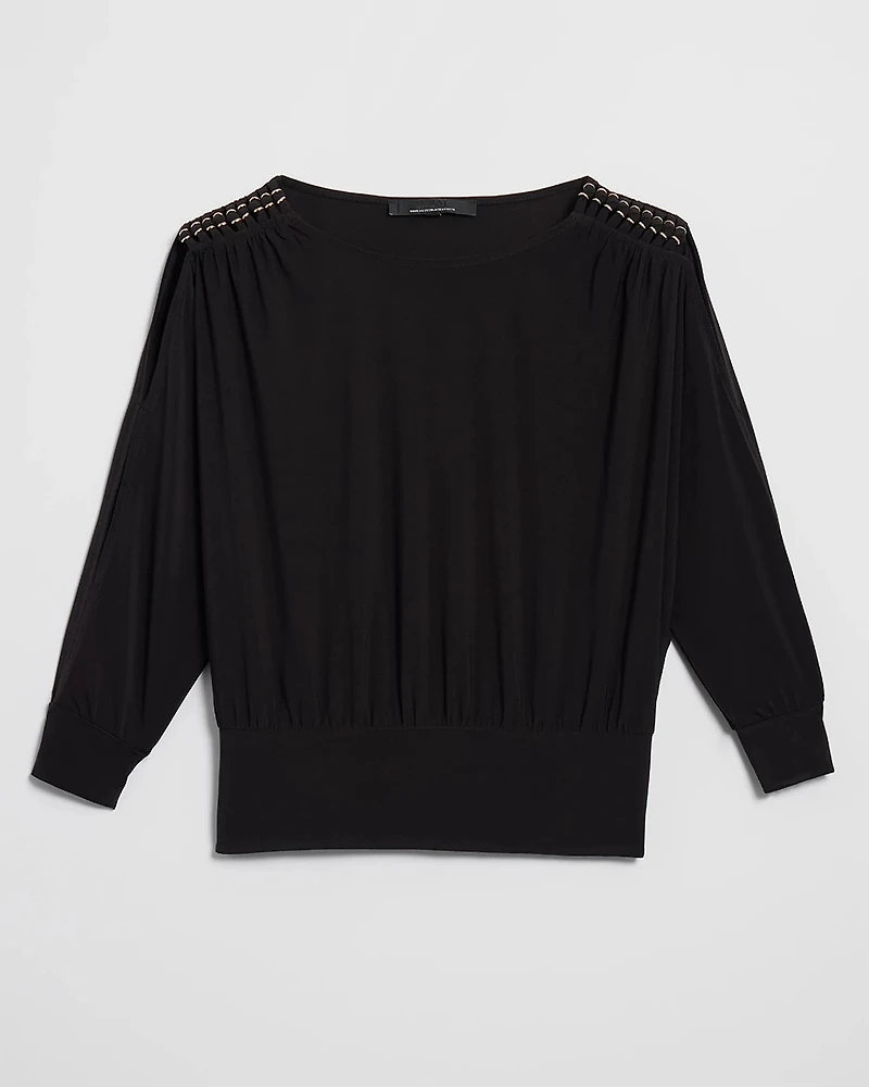 Matte Jersey Split Sleeve Top