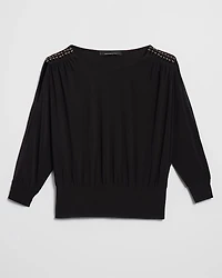 Matte Jersey Split Sleeve Top