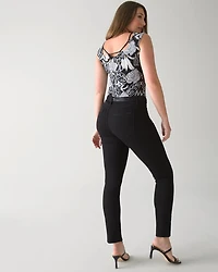 High-Rise Black Slim Jeans