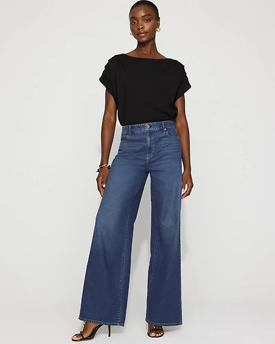 Petite Extra High-Rise Palazzo Jean